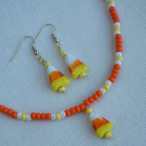 Halloween Candy Corn Jewelry Necklaces and Earrings Sets or Separates image 7