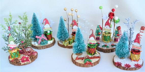 Christmas Figurine Set 17pc Christmas Village Christmas Decorations Fairy  Garden Miniature Decorations Xmas Christmas Craft 
