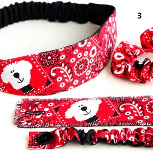Headbands With or Without Buttons/Ear Savers/Medical Professionals/Scrunchies/Cloth Cuff Bracelets 3