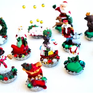 1:12 Scale Miniature Christmas Figurine Scenes