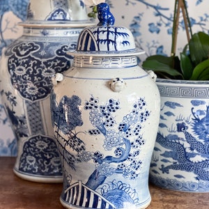 Beautiful Large Four Seasons Temple Jar