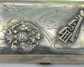 WOW Imperial Russian hand engraved 84 silver snuff box.Awarded by Alexander III