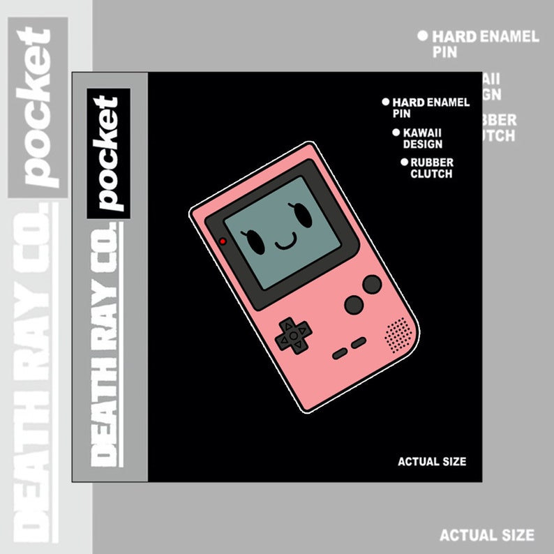 Pink Game Boy Enamel Pin // Retro Videojuegos 90s Hard Etsy España