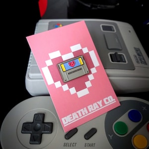 Super Nintendo Cart Enamel Pin || SNES, 16 bit, 90s, Nostalgia, Retro Games, Nintendo, Kawaii, Cute, Soft Enamel, Video Games, Japanese