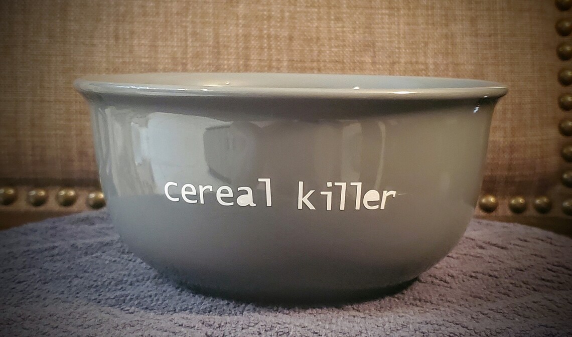 Cereal Killer Bowls horror bowls funny bowls bowls for Etsy