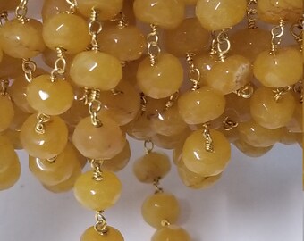 10pcs or 49pcs Dyed Jade Mountain Jade Loose Beads Colored Jade Malaysia Jade 8mm Dark Yellow Jade Round Beads for Bracelet Making