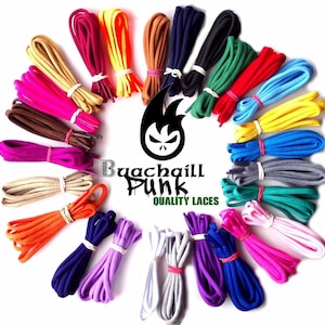 Runde farbige Schnürsenkel Schnürsenkel Chunky Bootlaces 5 mm Ersatz Dr Martens