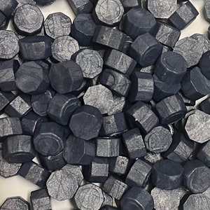 Wax seal beads, dark grey wax beads, grey sealing wax, silver wax beads, grey wax seal, blue wax bead, blue sealing wax