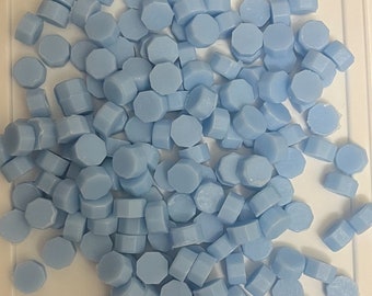 Ice blue wax sealing beads - 100 bead count