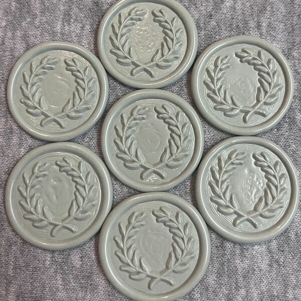 Olive wreath wax seals