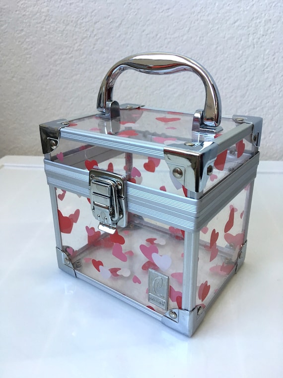 90s Caboodles Hearts Clear Plastic Box Purse // 1990s Club Kid See-through  Bag Pink u0026 Red Hearts // Top Handle Chest Trunk Purse Makeup Box - Etsy  Singapore