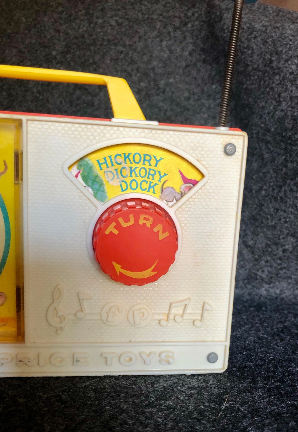 Fisher Price Toy Clock Radio Hickory Dickory Dock 1971 Etsy
