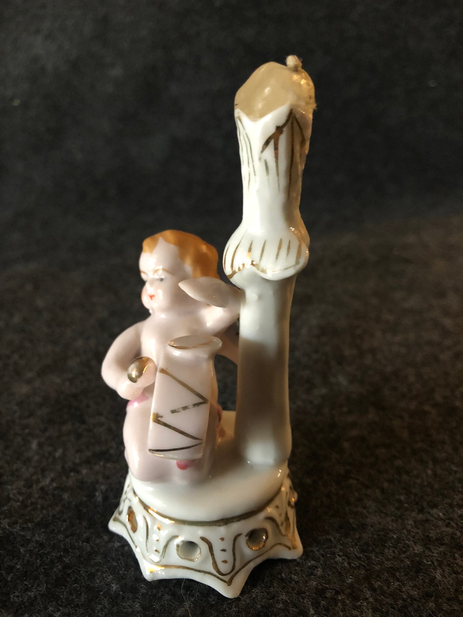 Occupied Japan Cherub Drummer Candle Holder 1950's Etsy