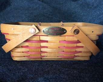 Longaberger Woven Memories Basket, Signed, 2000