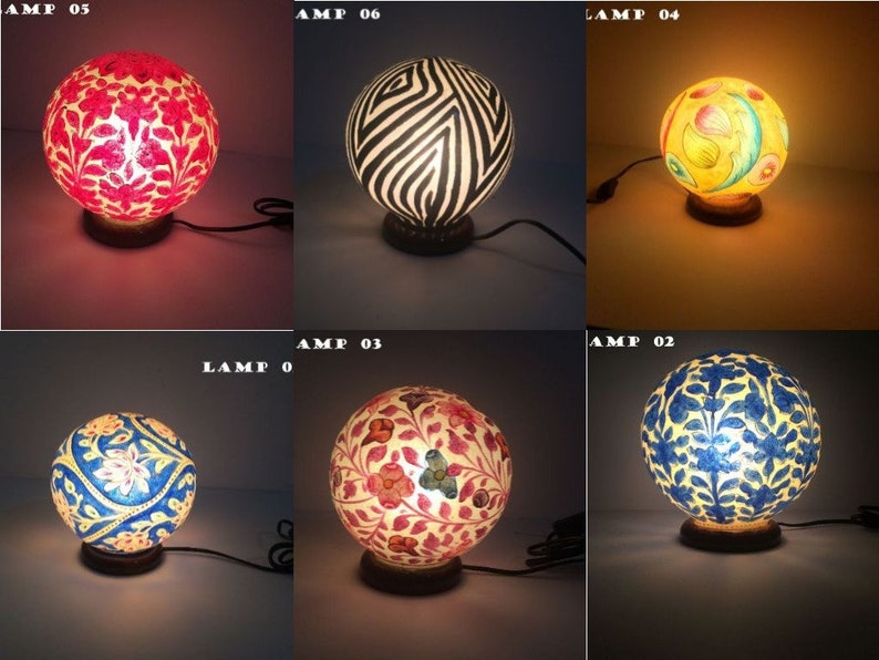 Camel Skin Table Lamp Dimmer Ice Cube Bedside Desk Office Dimmable Light Lamps Best Gift Leather