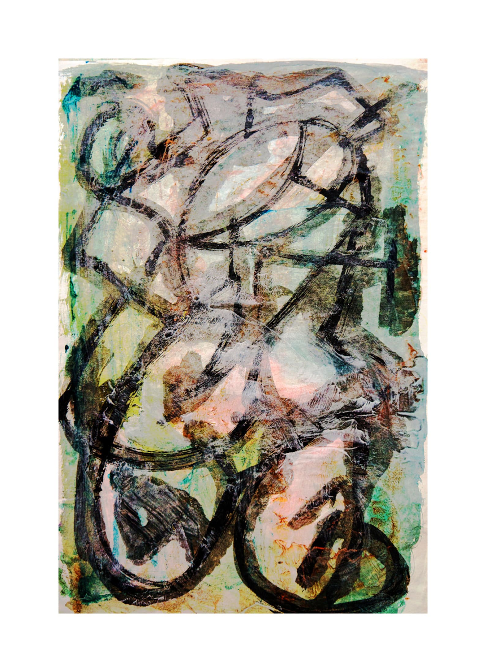 Follow the Purple Line-1. Giclee Fine Art Print, Abstract Art, Wall Art ...