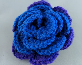 Crochet Rose Hairclip