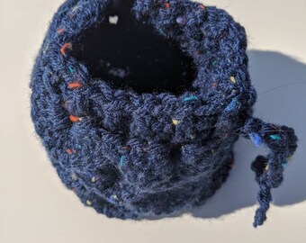 Crochet Dragonscale Dice Bag