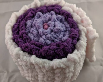 Crochet Berry Scarf