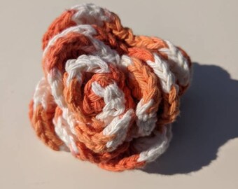 Crochet Rose Hairclip