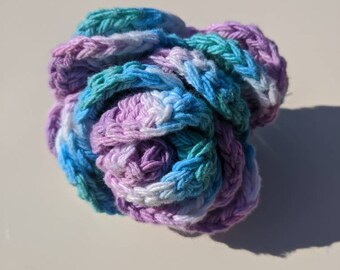 Crochet Rose Hairclip