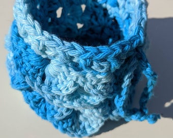 Crochet Dragonscale Dice Bag
