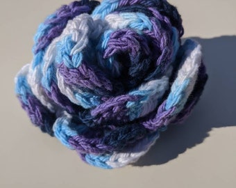 Crochet Rose Hairclip