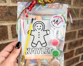 Christmas Eve Box Filler, Christmas Favor Painting Kit for Kids, Holiday Art Activity, Stocking Stuffers for Kids, Christmas Party Favor