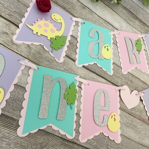 Dinosaur Birthday Banner Girl Dinosaur Birthday Party - Etsy