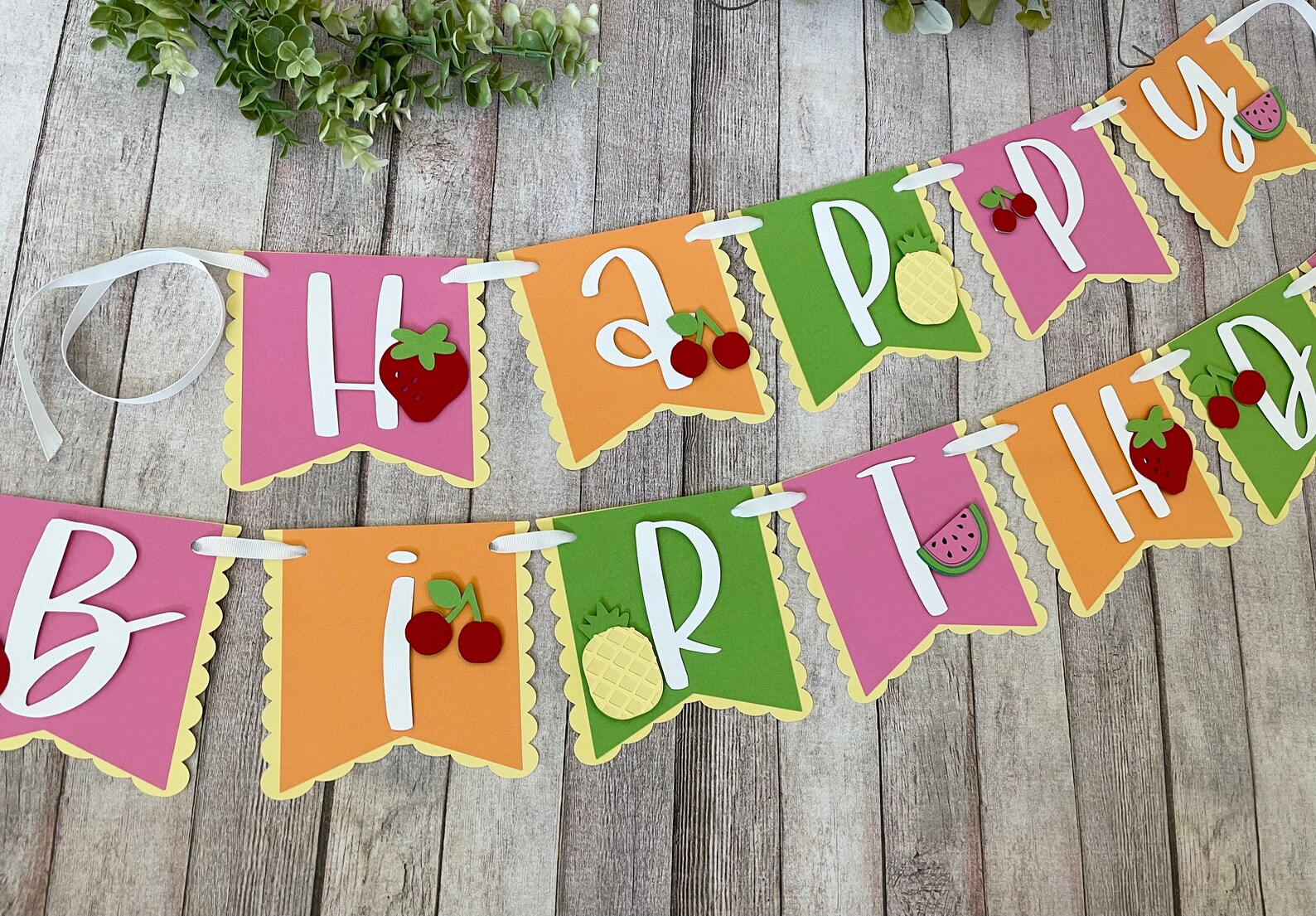 Twotti Frutti Birthday Decorations Fruit Birthday Banner - Etsy