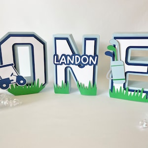 Hole in One First Birthday, Golf 3D Letters, Golf 1st Birthday Party Decorations, Hole In One Themed Birthday Party, Hole In One Birthday