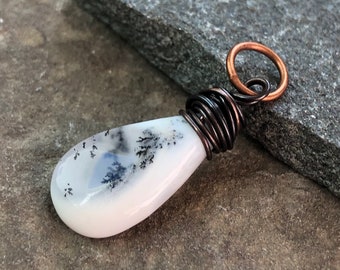40X27X6 mm Loose Gemstone B-132 Dendrite Opal Pendant Dendrite Opal Macrame Pendant Gemstone Pendant Oval Shape 51.00 Ct
