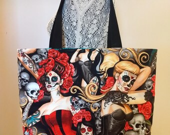 skull diaper bag