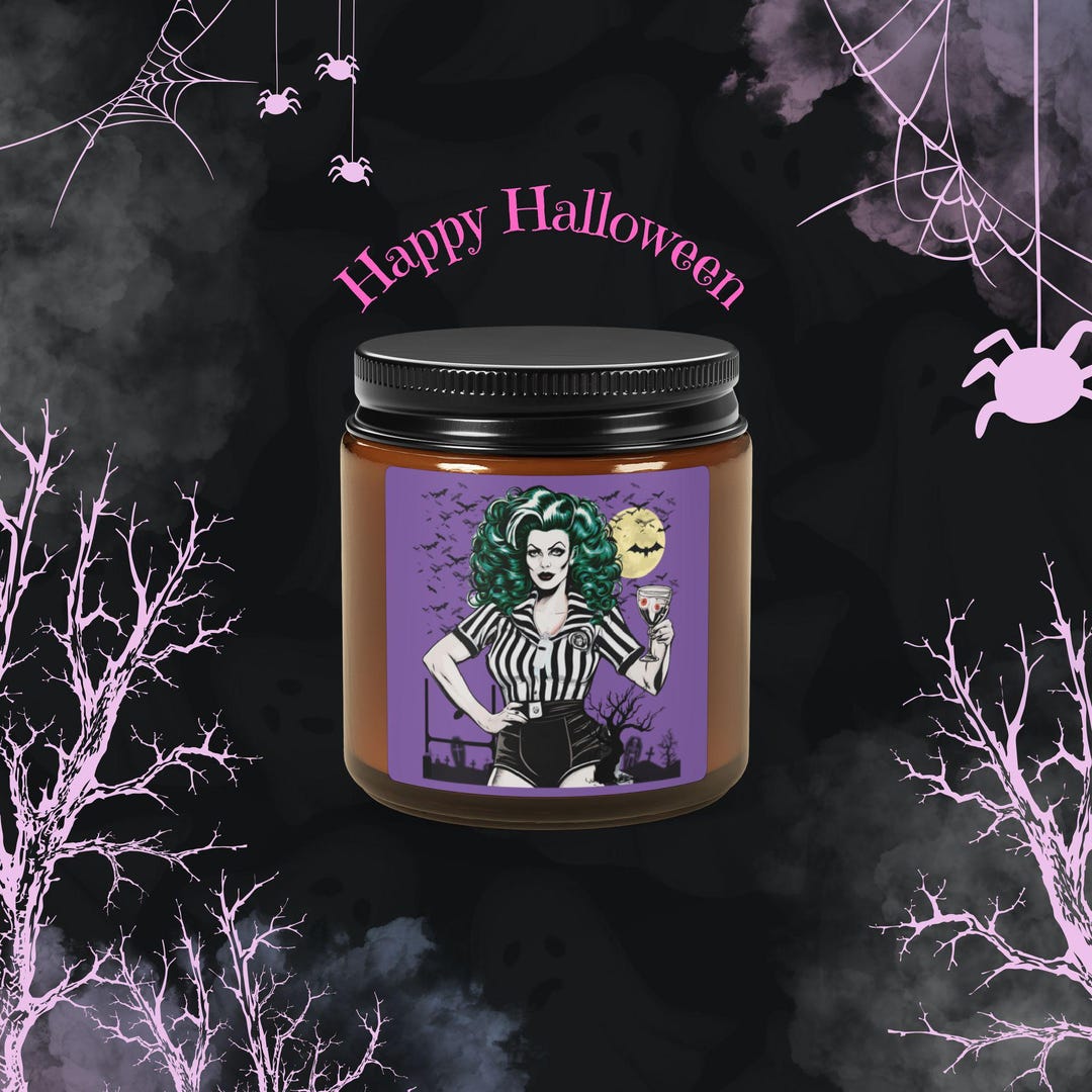 The Sir Rugby Pinup Halloween Candle - Vintage Retro Women's Rugby ...