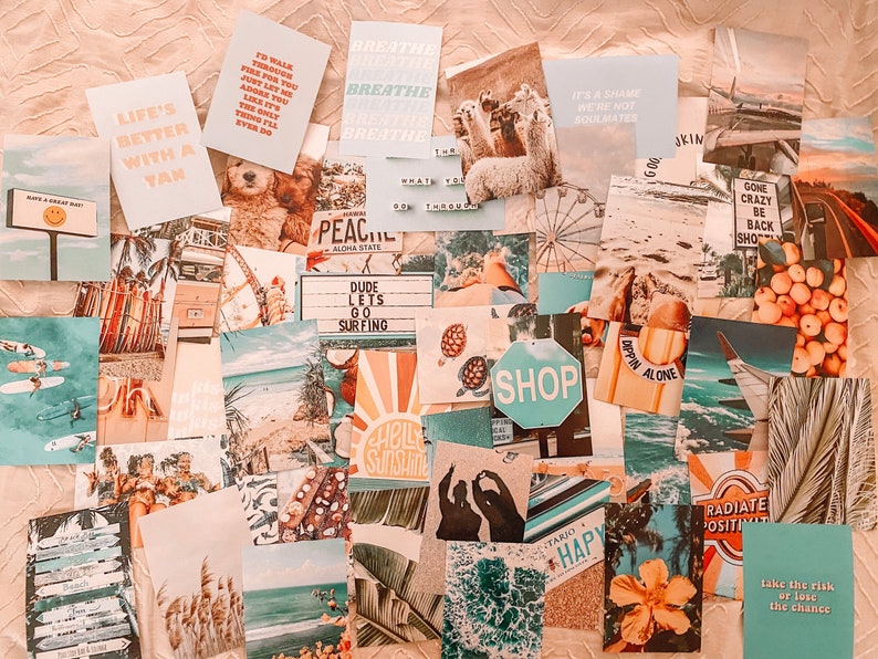 Beach Aesthetic Wall Collage