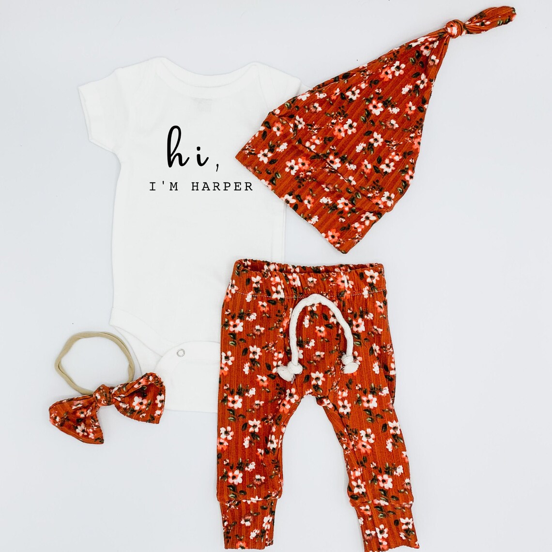 Hospital Outfit Girl Newborn Outfit Girl Coming Home Outfit Etsy