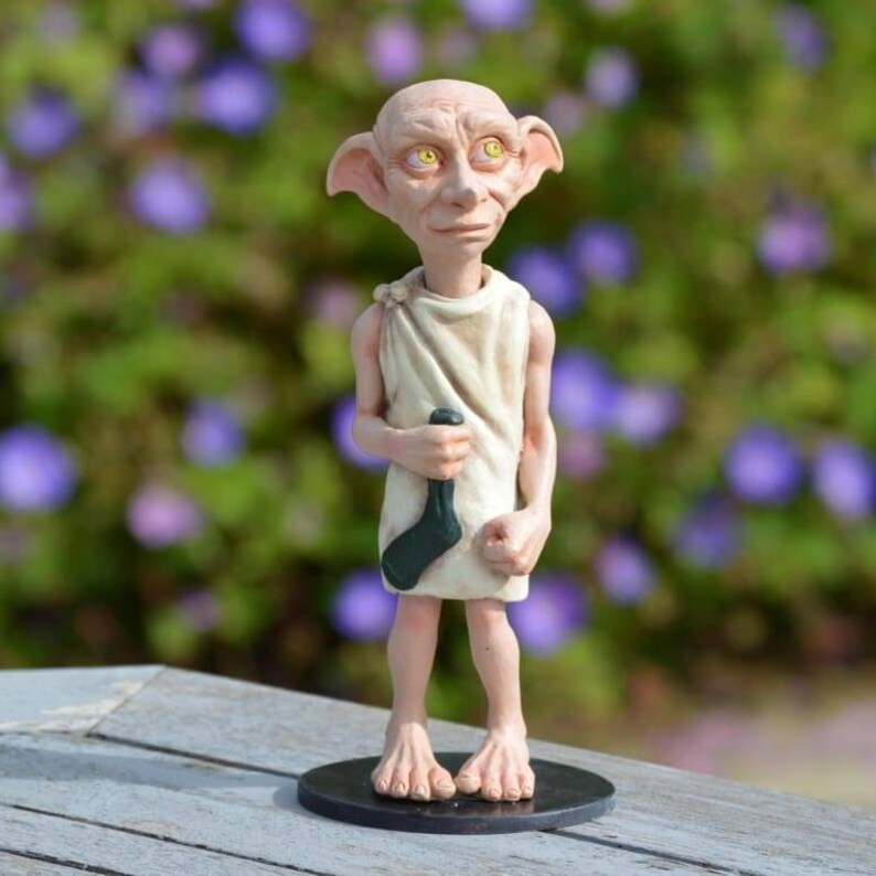 Dobby the House Elf. Harry Potter Fan Art. Collectible Statue Etsy