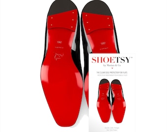 Men's Crystal Clear Red Bottom Sole Protector for Designer Louboutin Soles