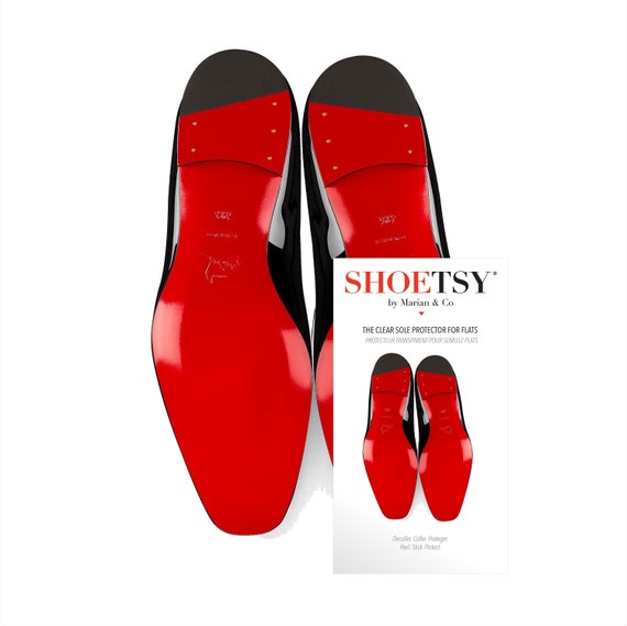 Men's Crystal Clear Red Bottom Sole Protector for Designer Louboutin Soles  