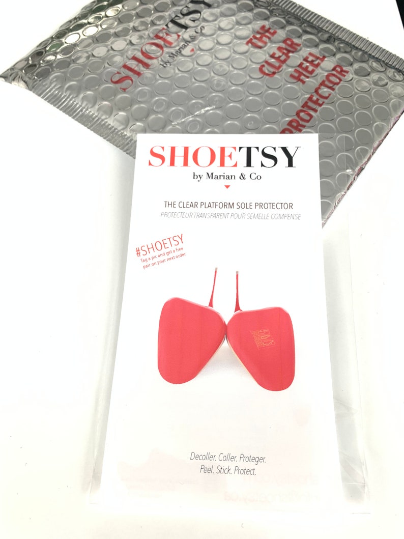 Crystal Clear Platform Sole Protector for Designer and Louboutin Sole