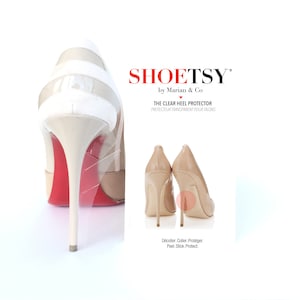 Clear red bottom hot sale heels