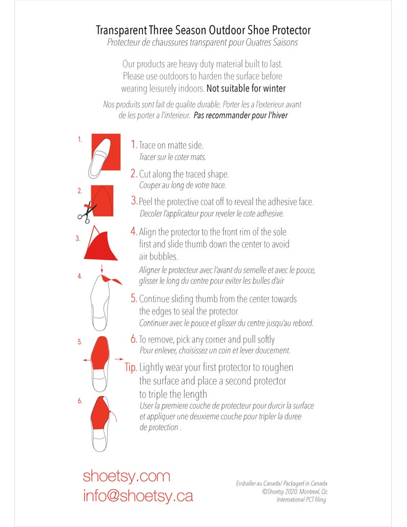 Men's Crystal Clear Red Bottom Sole Protector for Designer Louboutin