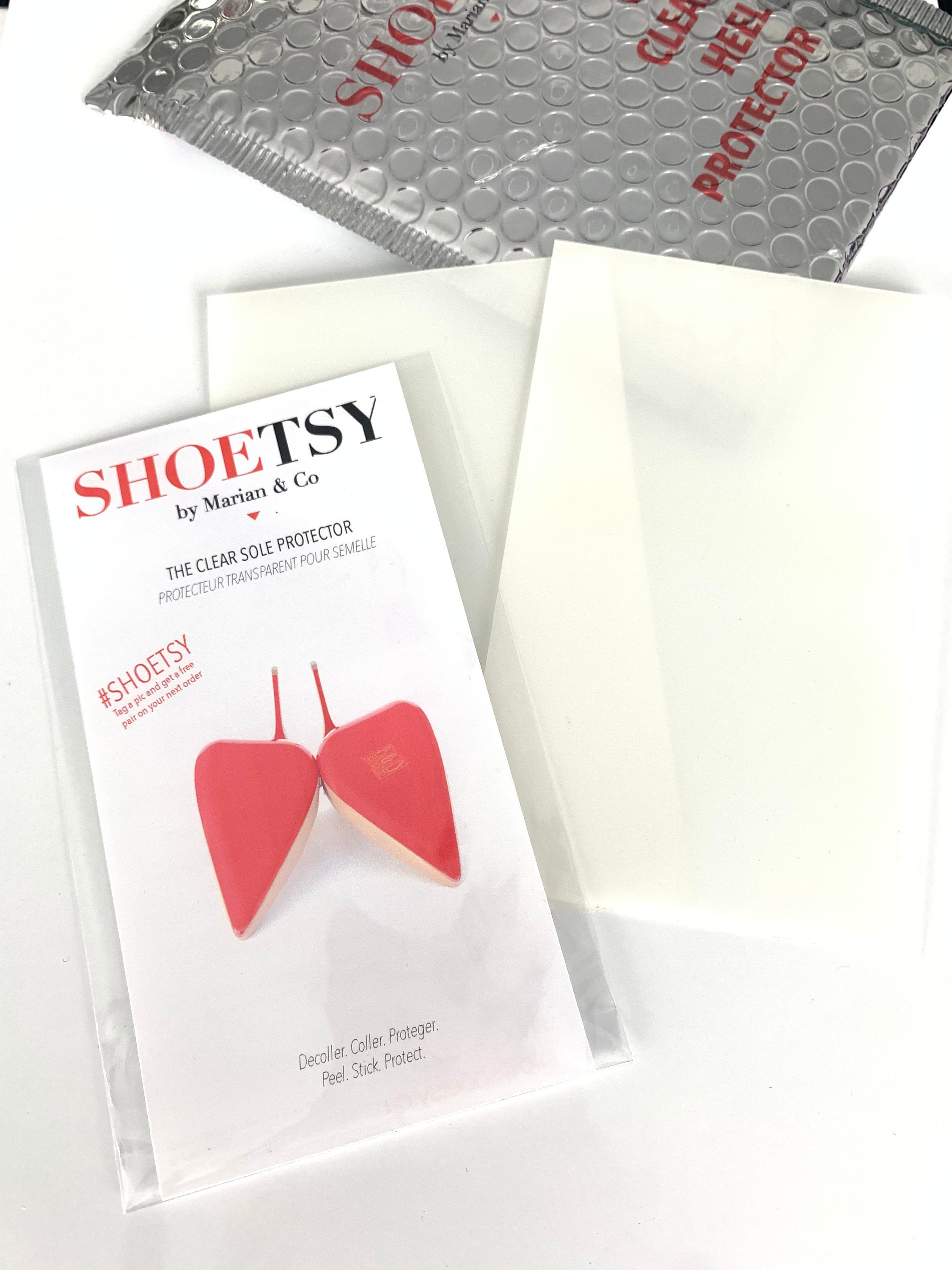  Shoe Sole Protectors for Christian Louboutin Heels, Red  Silicone Non-Slip Self Adhesive Shoes Cover Bottoms, Shoe Bottom and Heel  Anti Slip Grip Pads for Women, 3.9x10.6in 2Pcs for 4 Soles 