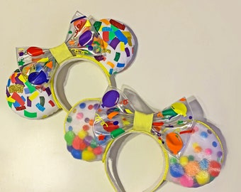 Diadema con orejas de ratón para celebraciones (¡DOS opciones de estilo!)