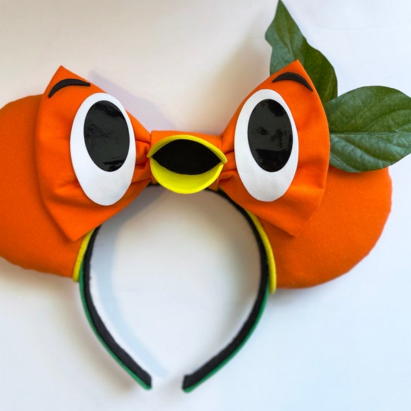 Bandeau oreilles de souris oiseau orange