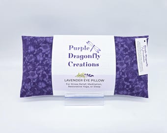 Lavender Eye Pillow with Removable Cover: Hydrangeas - Weighted Eye Pillow, Yoga Eye Pillow, Stress Relief Gift, Relaxation Gift for Women
