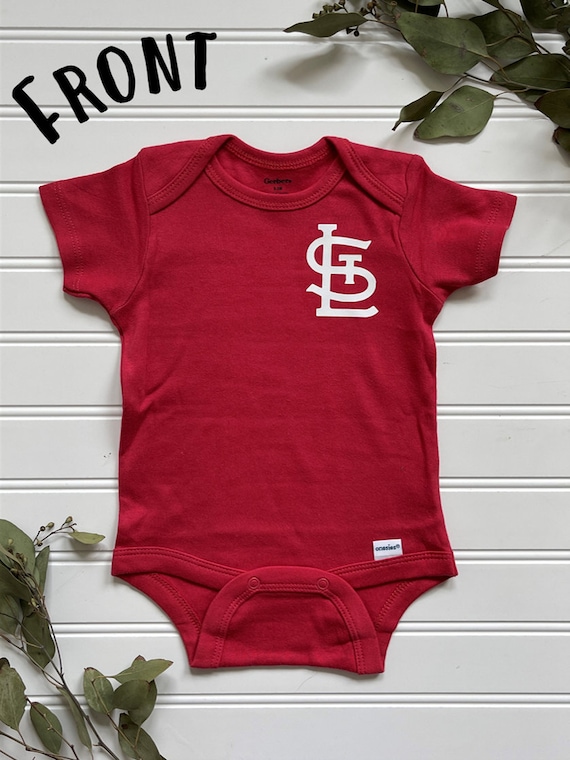 Personalized St. Louis Cardinals Baseball Jersey Onesie