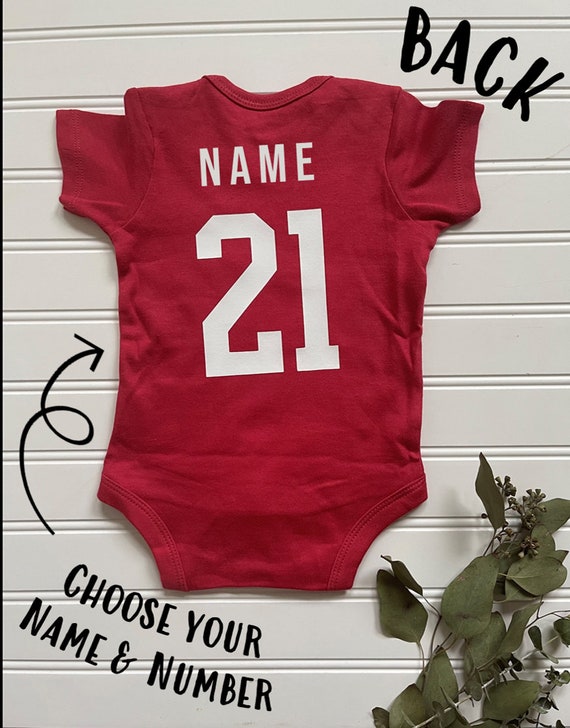 Personalized St. Louis Cardinals Baseball Jersey Onesie