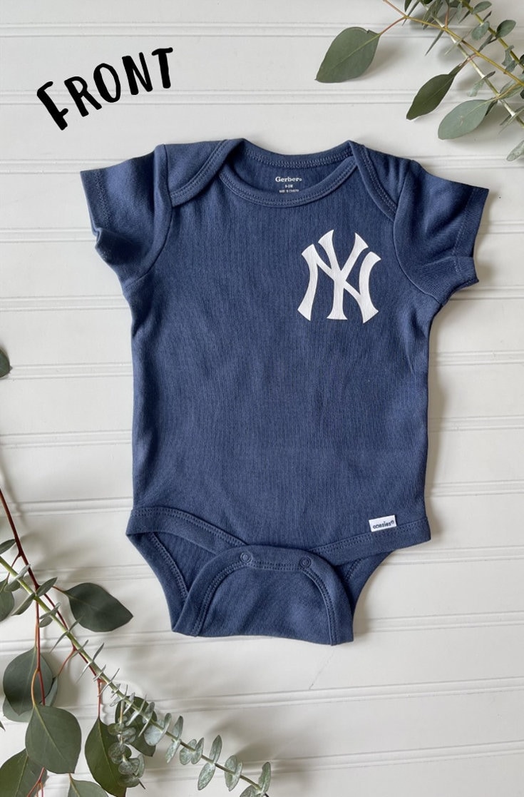 New York Yankees Custom Onesie Customized Baby Romper 