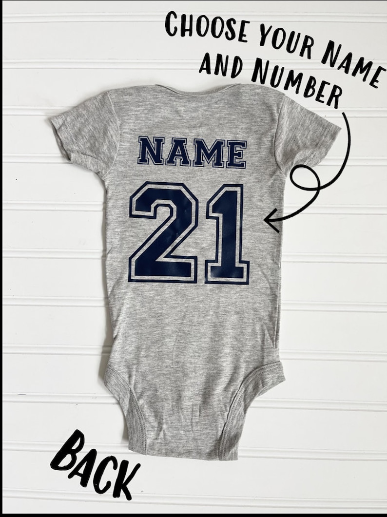 Dallas Cowboys Custom Onesie Customized Baby Romper Etsy